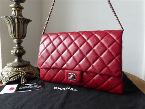 red clutch chanel|Chanel classic clutch.